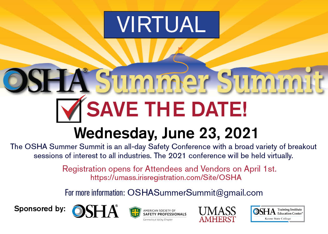 OSHA Summer Summit Virtual Conference June 23, 2021 Oshaedne